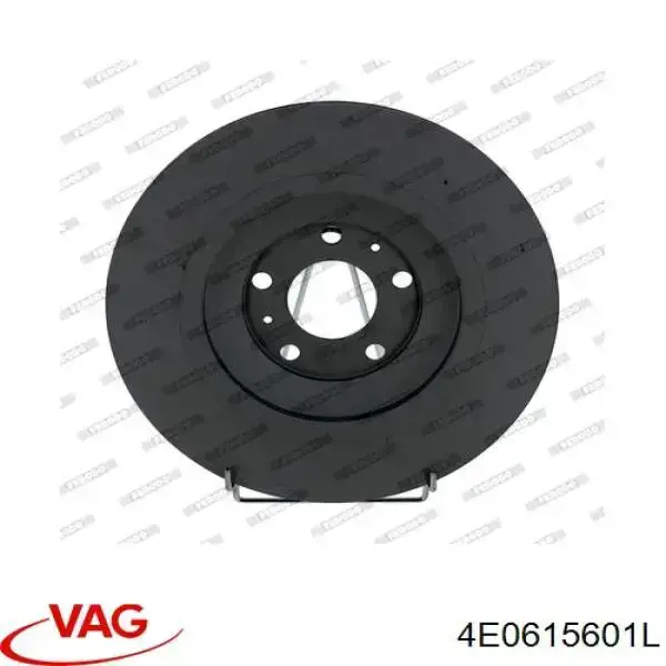Do koszyka 4E0615601L VAG Tarcza hamulcowa tylna