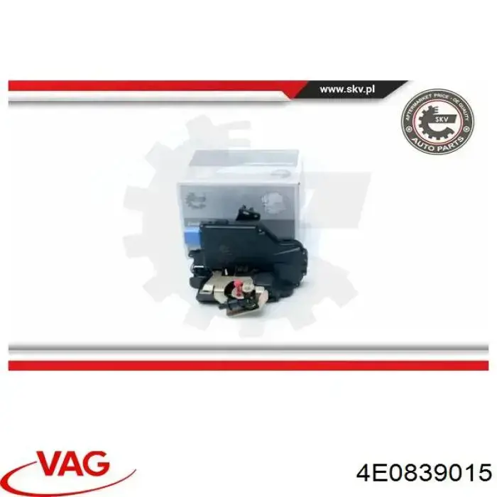 4E0839015 VAG Zamek drzwi tylnych lewych