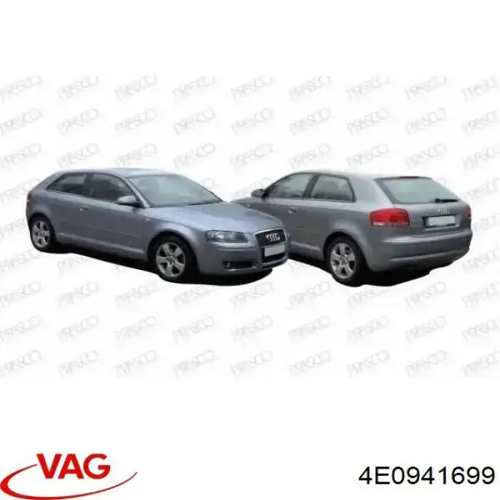 Do koszyka 4E0941699 VAG Lampa przeciwmgielna lewa