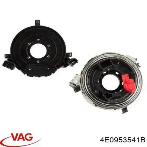Pierścień kontaktowy AIRBAG, taśma kierownicy VAG 4E0953541B cena, od 54,48 USD