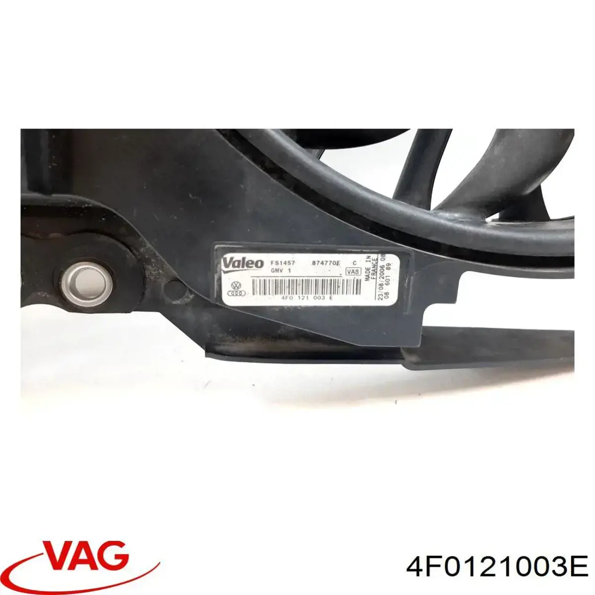 4F0121003E VAG Wentylator elektryczny układu chłodzenia, kompletny (silnik+wirnik) prawy
