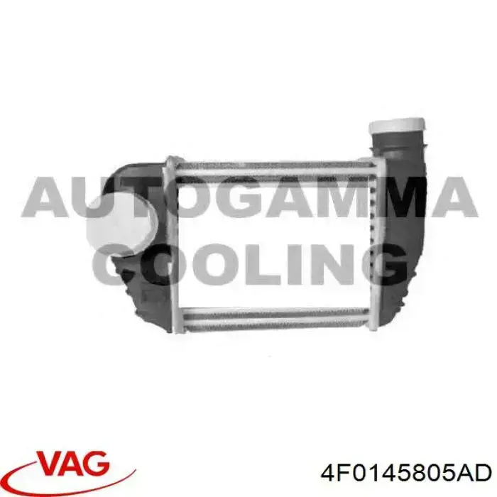 Chłodnica intercoolera VAG 4F0145805AD cena, od 106,15 USD