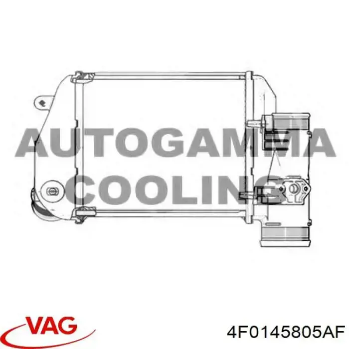 Chłodnica intercoolera VAG 4F0145805AF cena, od 112,37 USD