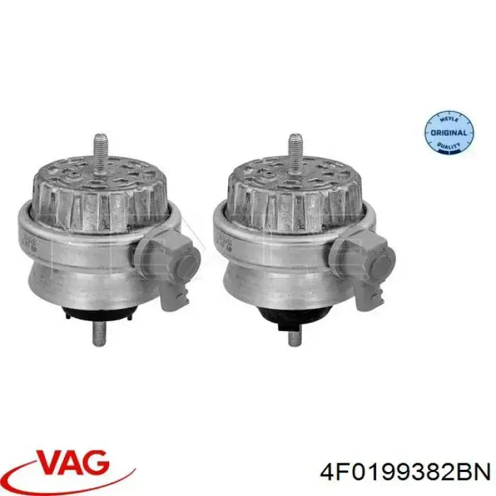 Poduszka (podpora) silnika prawa VAG 4F0199382BN cena, od 78,45 USD