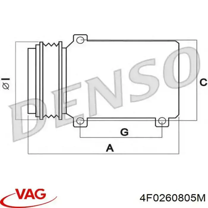 4F0260805M VAG Sprężarka klimatyzacji
