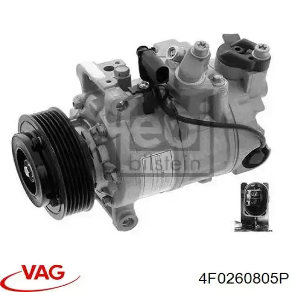 4F0260805P VAG Sprężarka klimatyzacji