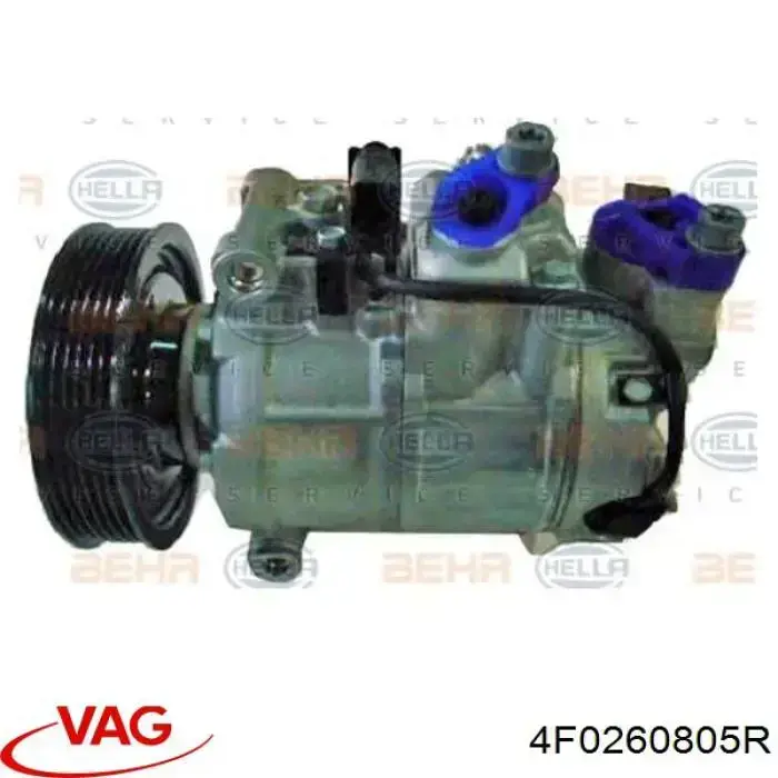 Sprężarka klimatyzacji VAG 4F0260805R cena, od 219,33 USD