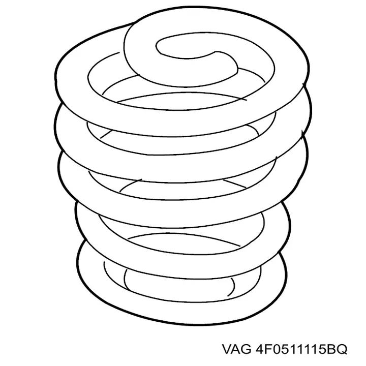4F0511115BQ VAG Sprężyna tylna