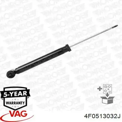 Do koszyka 4F0513032J VAG Amortyzator tylny
