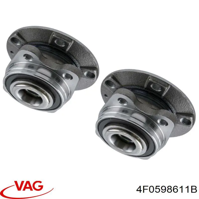 Do koszyka 4F0598611B VAG Piasta tylna