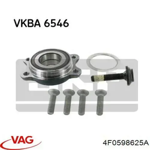 Lożysko piasty tylnej/przedniej VAG 4F0598625A cena, od 48,06 USD