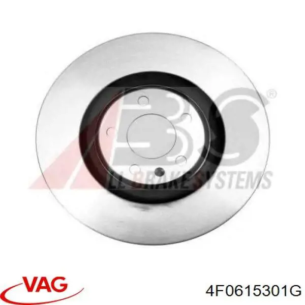 Do koszyka 4F0615301G VAG Tarcza hamulcowa przednia