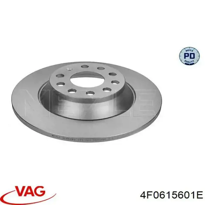 Do koszyka 4F0615601E VAG Tarcza hamulcowa tylna