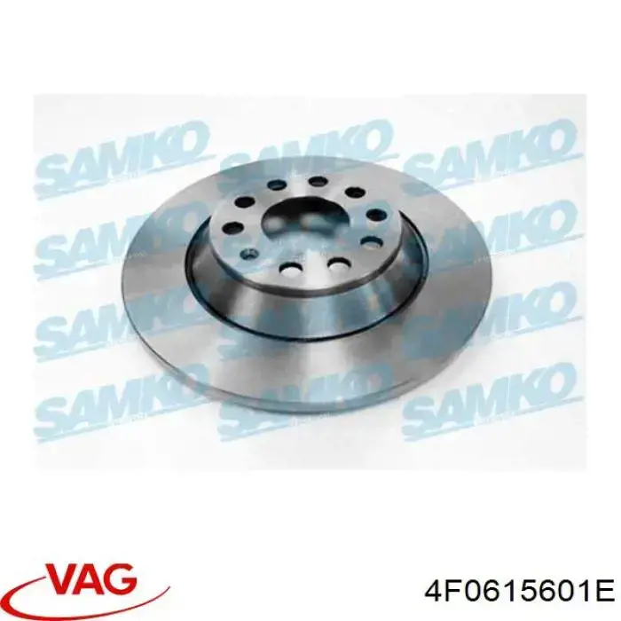 Tarcza hamulcowa tylna 4F0615601E VAG