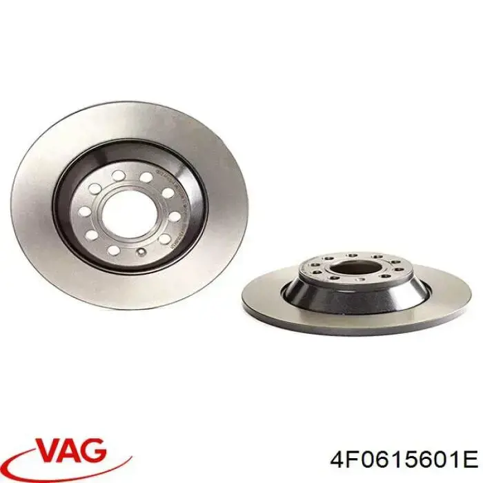 4F0615601E VAG Tarcza hamulcowa tylna