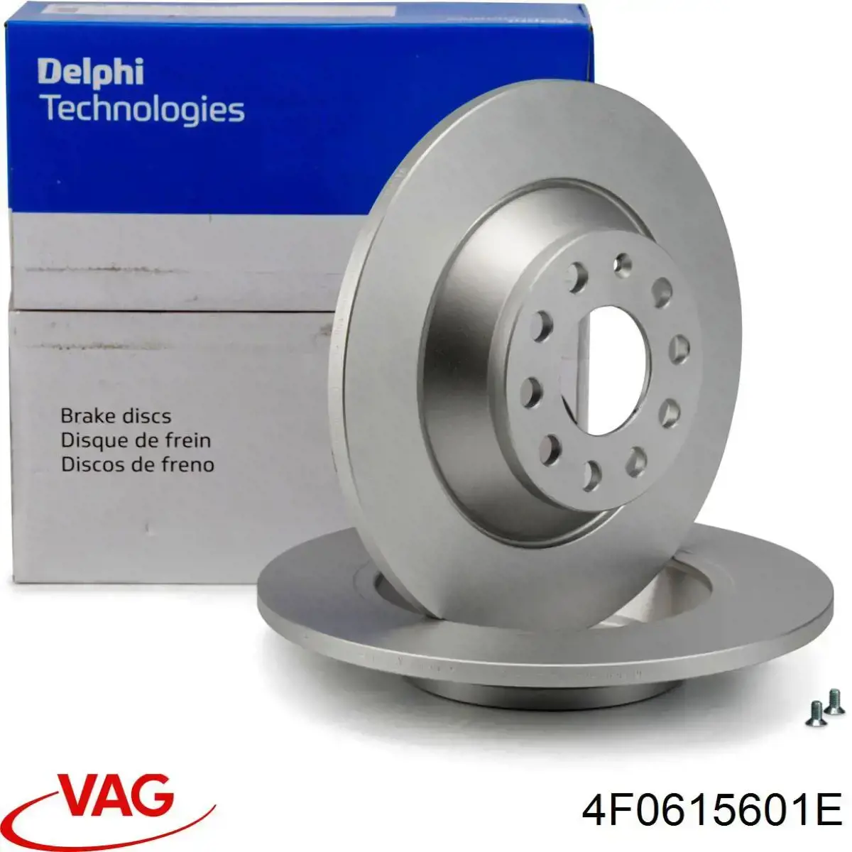 Do koszyka 4F0615601E VAG Tarcza hamulcowa tylna