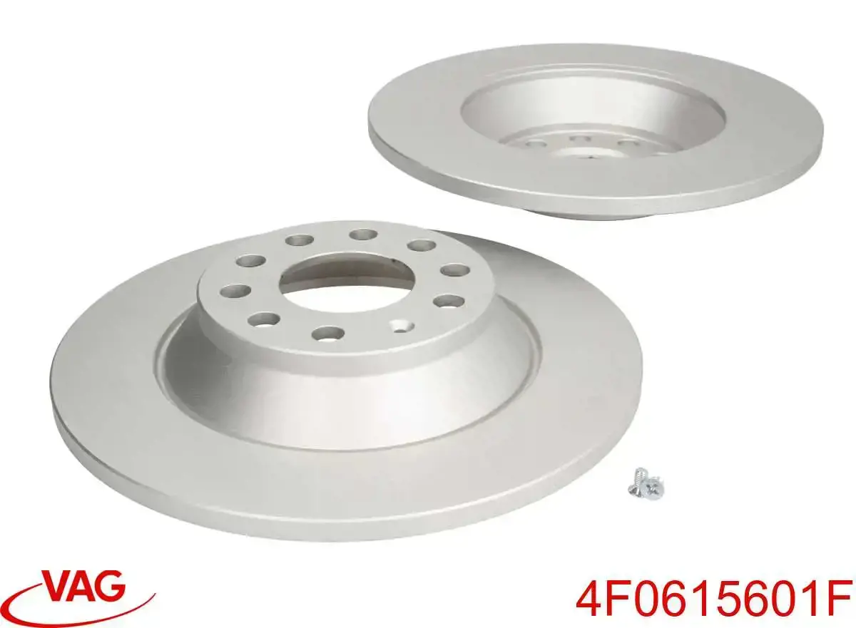 4F0615601F VAG Tarcza hamulcowa tylna