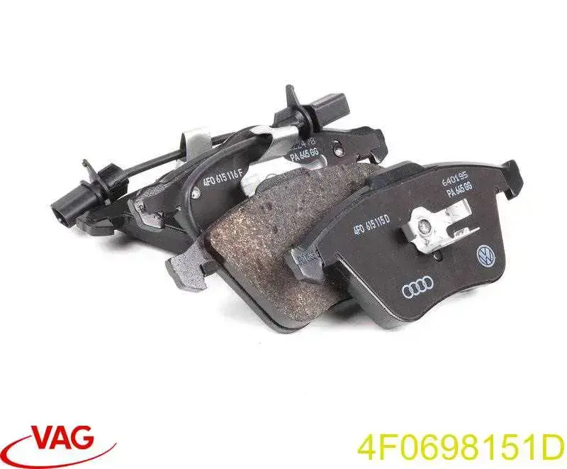 Klocki hamulcowe przednie tarczowe VAG 4F0698151D cena, od 33,33 USD