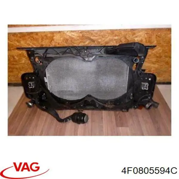 4F0805594C VAG Osłona chłodnicy kompletna (panel mocowania reflektorów)