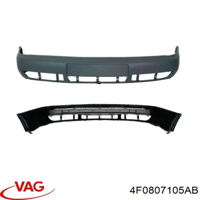 4F0807105AB VAG Zderzak przedni