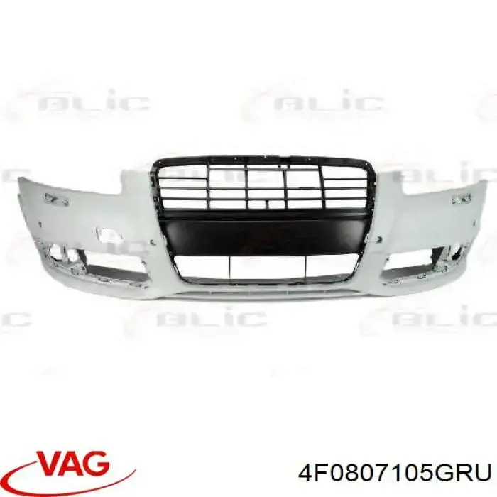 Zderzak przedni 4F0807105GRU VAG
