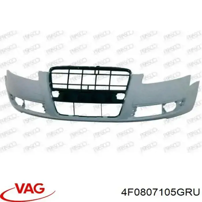 4F0807105GRU VAG Zderzak przedni