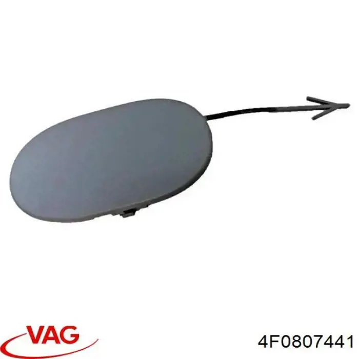 4F0807441 VAG Zaślepka haku holowniczego zderzaka przednia
