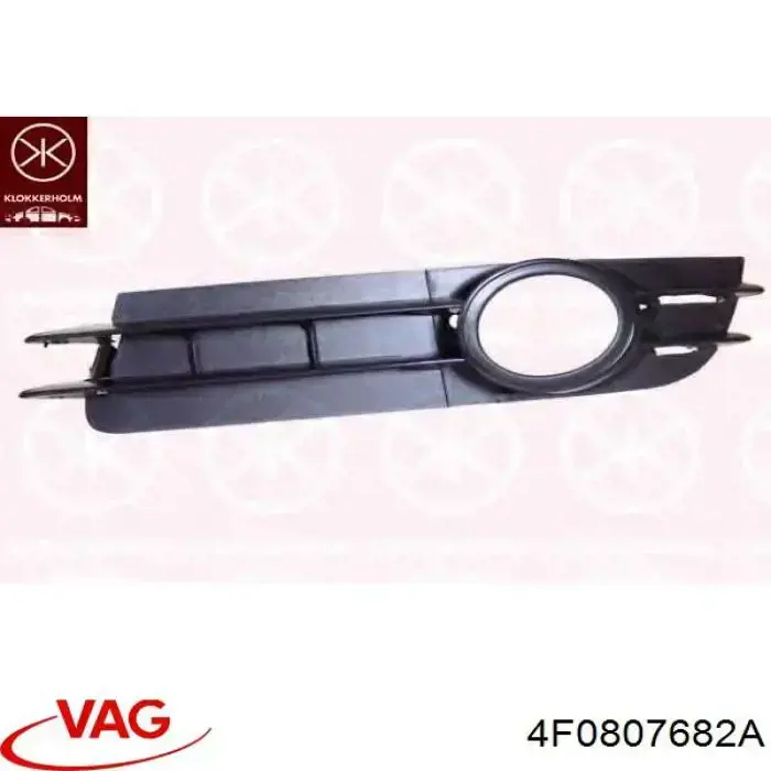 Kratka zderzaka przedniego prawa VAG 4F0807682A cena, od 15,43 USD