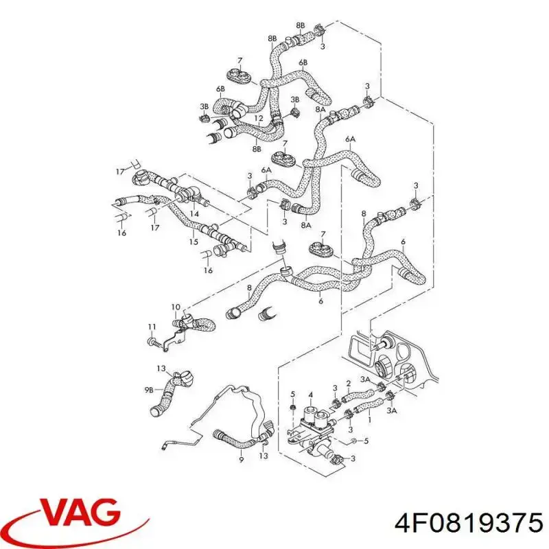  VAG 4F0819375 cena, od 314,99 USD