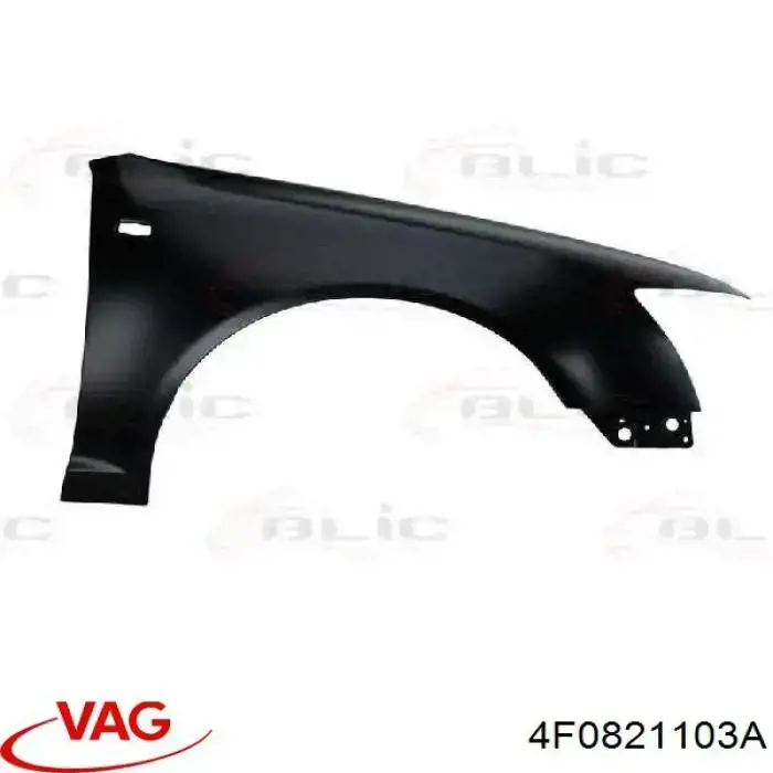 Błotnik przedni lewy VAG 4F0821103A cena, od 143,02 USD