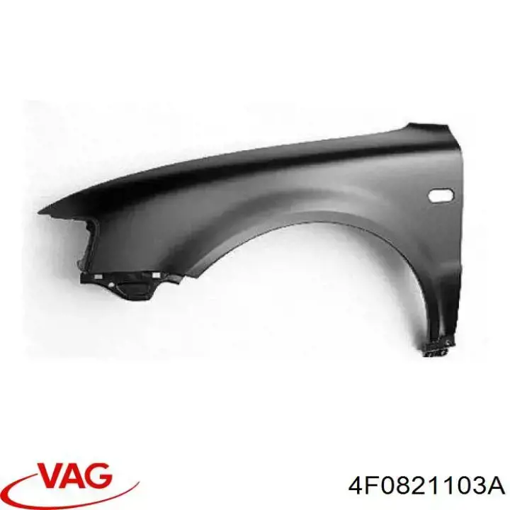 Do koszyka 4F0821103A VAG Błotnik przedni lewy