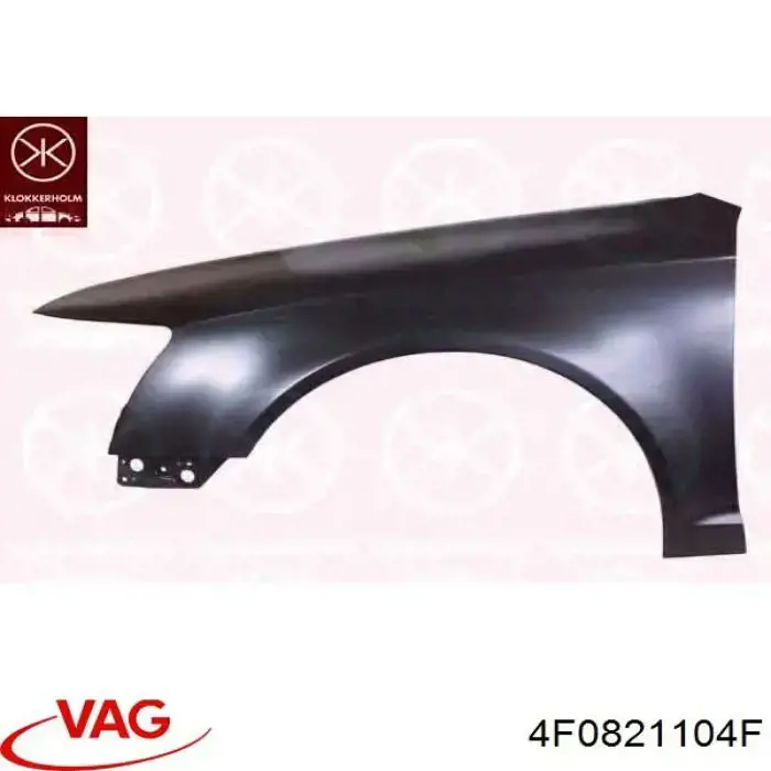 4F0821104F VAG Błotnik przedni prawy