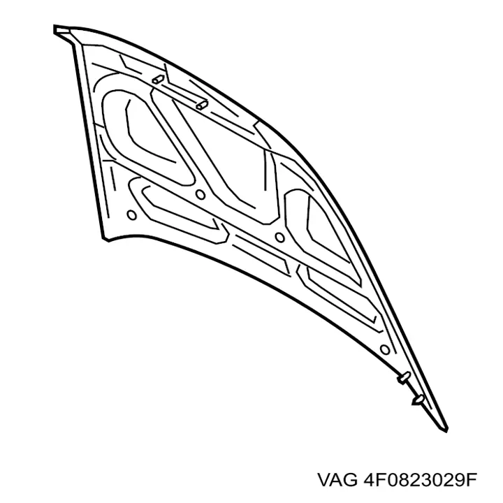 Maska silnika VAG 4F0823029F cena, od 267,77 USD