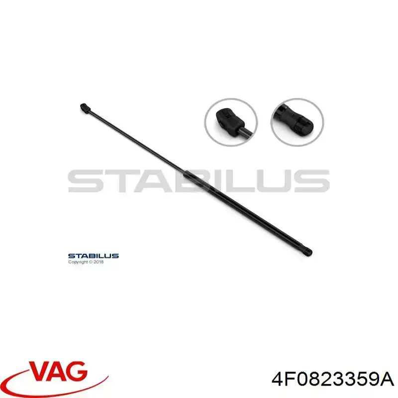 Do koszyka 4F0823359A VAG Amortyzator maski