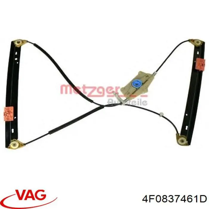 Do koszyka 4F0837461D VAG Mechanizm podnoszenia szyby drzwi przednich lewych