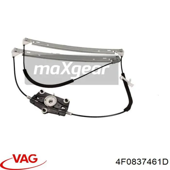 Mechanizm podnoszenia szyby drzwi przednich lewych VAG 4F0837461D cena, od 40,38 USD