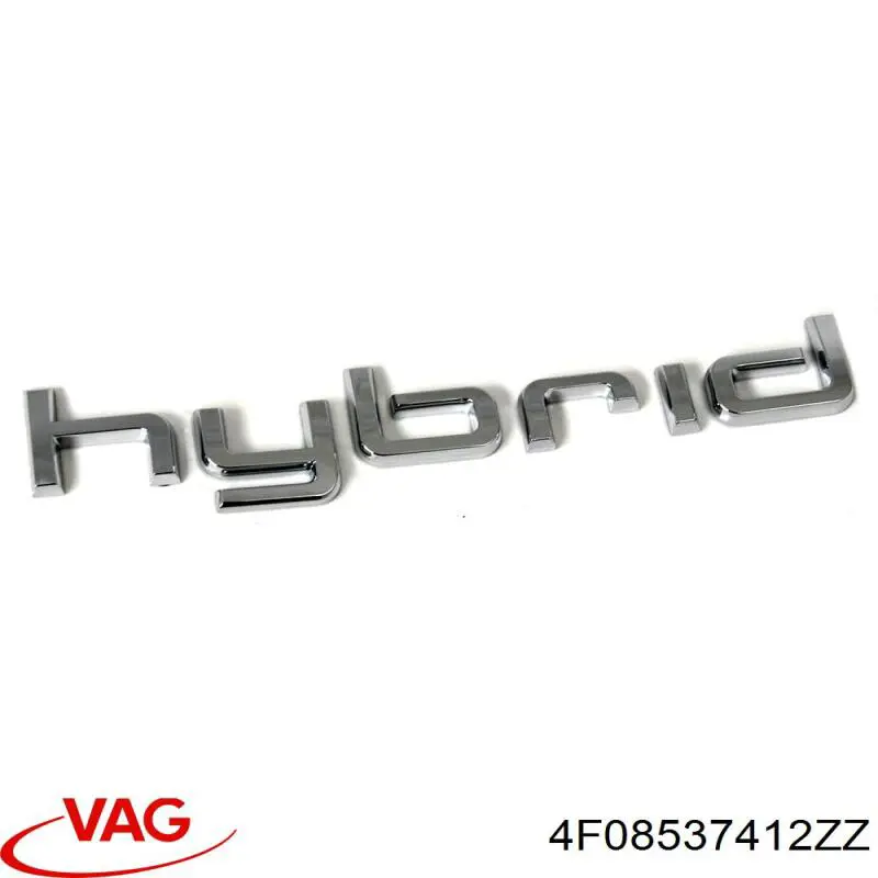 Do koszyka 4F08537412ZZ VAG Emblemat na klapę bagaznika (znaczek firmowy)