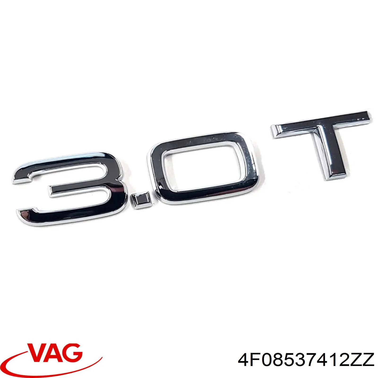 Do koszyka 4F08537412ZZ VAG Emblemat na klapę bagaznika (znaczek firmowy)