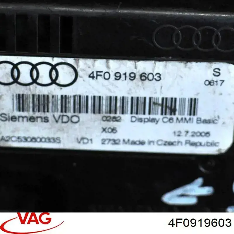 4F0919603 VAG Wyświetlacz wielofunkcyjny