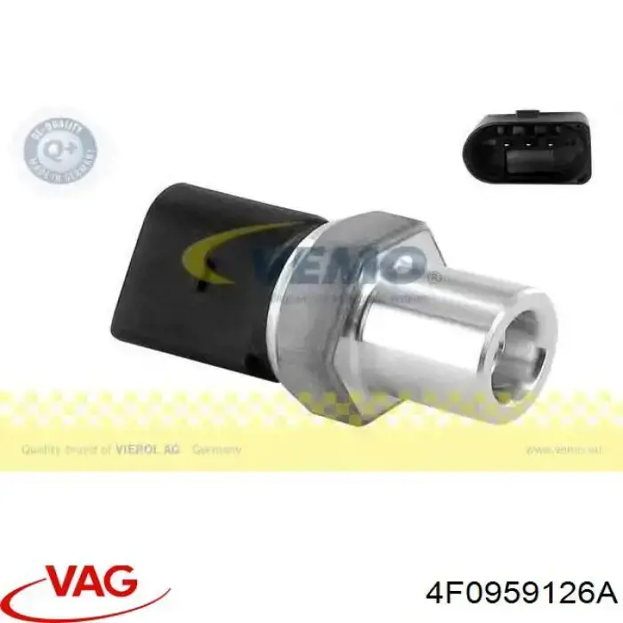 Czujnik ciśnienia bezwzględnego klimatyzacji VAG 4F0959126A cena, od 16,08 USD