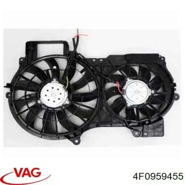 Wentylator (wirnik) chłodnicy lewy VAG 4F0959455 cena, od 100,66 USD
