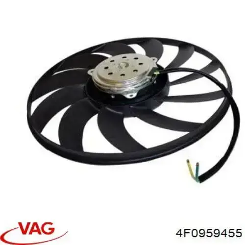 4F0959455 VAG Wentylator (wirnik) chłodnicy lewy