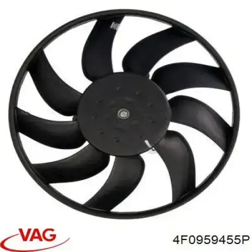 Wentylator elektryczny układu chłodzenia kompletny (silnik+wirnik) VAG 4F0959455P cena, od 84,37 USD