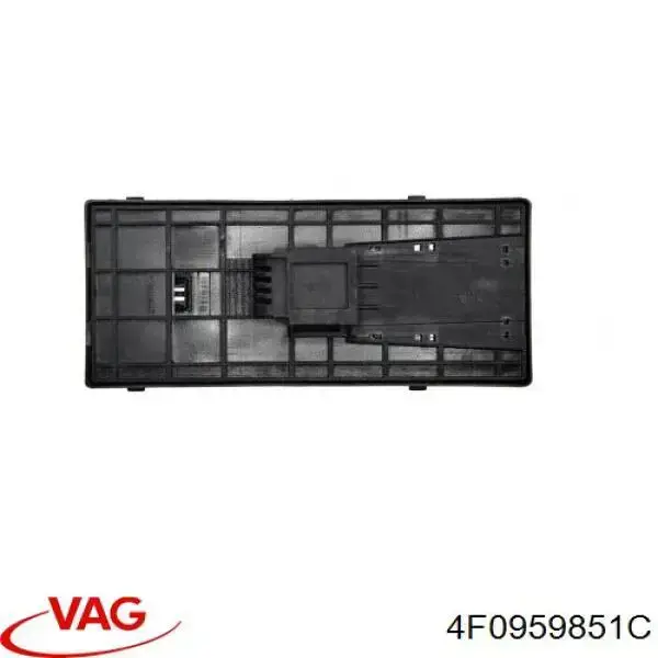 Do koszyka 4F0959851C VAG Panel przyciskowy sterowania podnośnikiem szyby przedni lewy