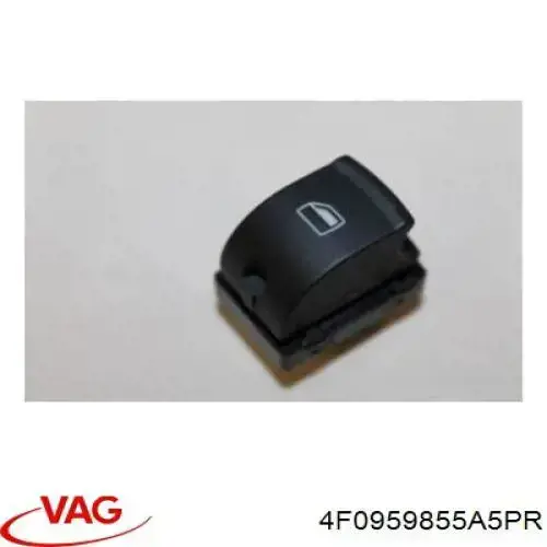 4F0959855A5PR VAG Włącznik przyciskowy podnośnika szyby przedni prawy