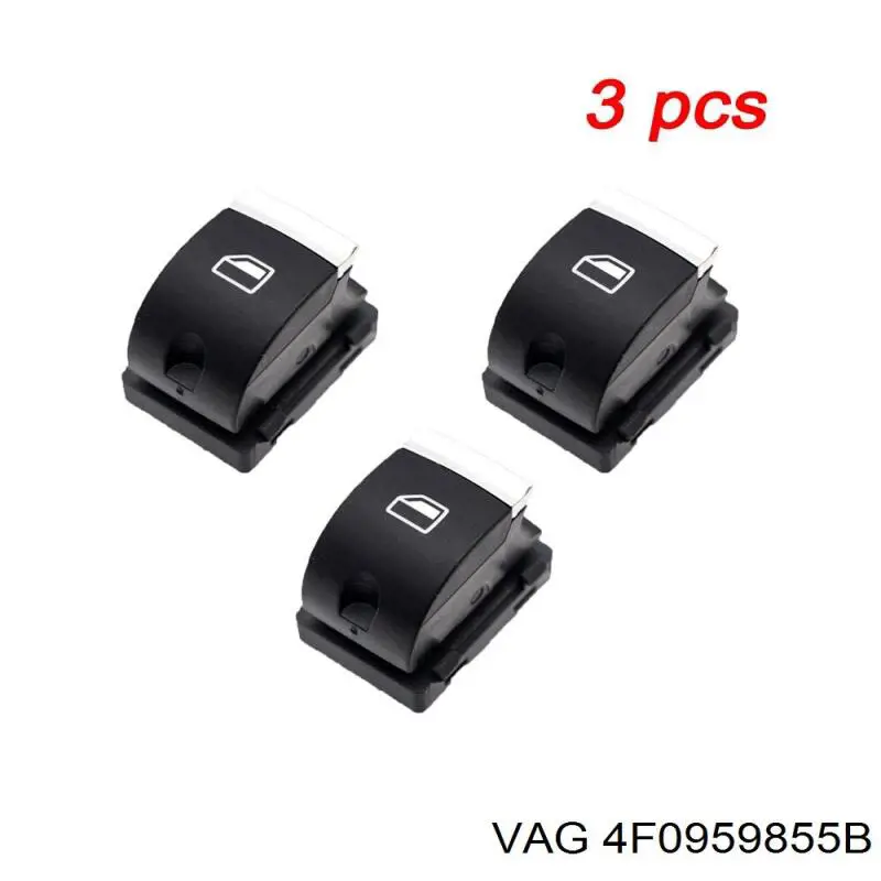 Włącznik przyciskowy podnośnika szyby przedni prawy VAG 4F0959855B cena, od 40,92 USD