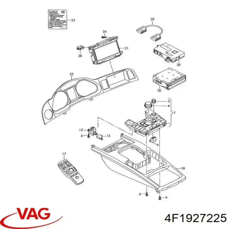 Przycisk elektromechanicznego hamulca postojowego (ręcznego) VAG 4F1927225 cena, od 45,97 USD