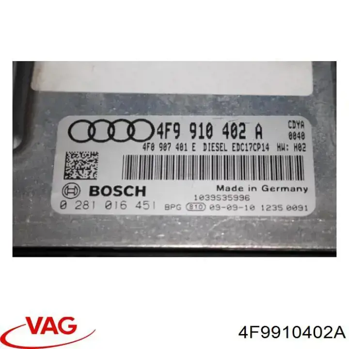 Sterownik silnika Audi A6 Allroad C6 kombi (4FH) (2006 - 2011) cena, od 312,21 USD