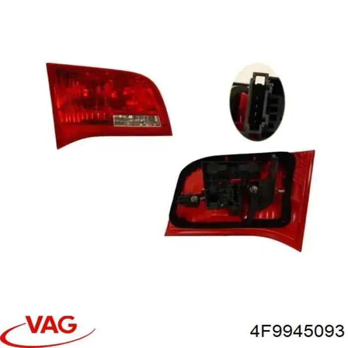 4F9945093 VAG Lampa zespolona tylna lewa wewnętrzna