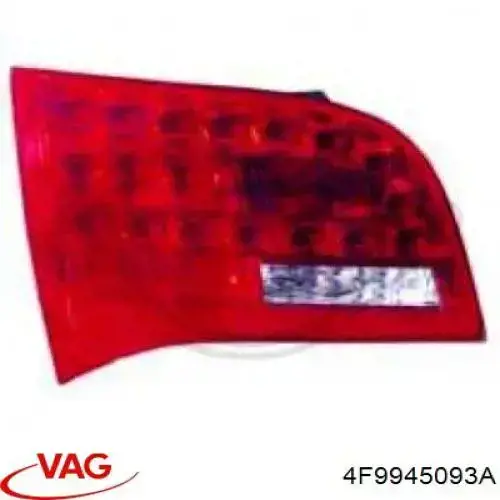 4F9945093A VAG Lampa zespolona tylna lewa wewnętrzna